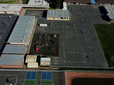 Hirsch Elementary School (FUSD) Outdoor Basketball Court 2 in Fremont