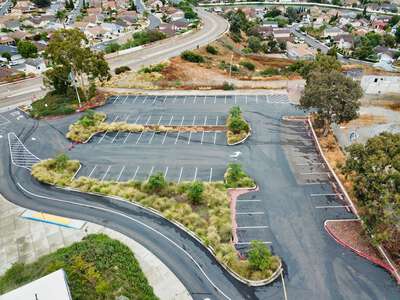 Bell Middle School Parking Lot - Front in San Diego