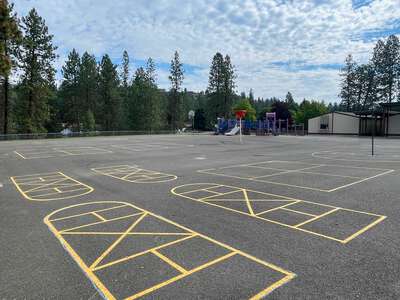 Balboa Elementary School Outdoor Basketball Courts in Spokane