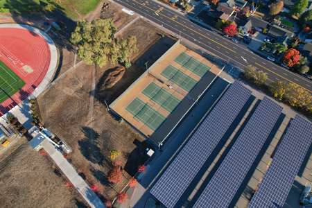 Casa Grande High School Tennis Courts in Petaluma