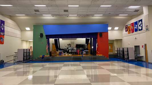 Cowan Elementary School Cafeteria w/ Stage in Austin