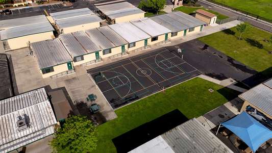 Argus and Endeavor High School Outdoor Basketball Courts in Ceres
