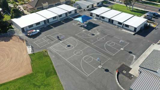 Culverdale Elementary School Outdoor Basketball Courts in Irvine