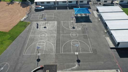 Culverdale Elementary School Outdoor Basketball Courts in Irvine