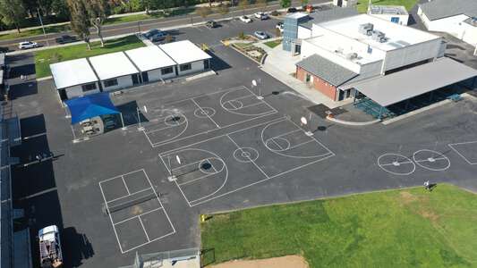 Culverdale Elementary School Outdoor Basketball Courts in Irvine