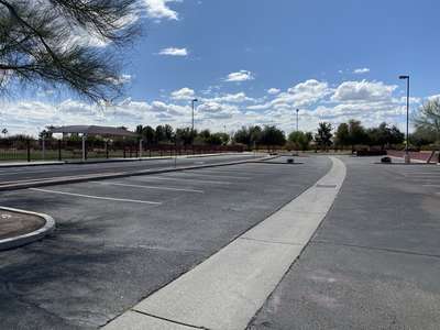 Finley Farms Elementary School Parking Lot in Gilbert