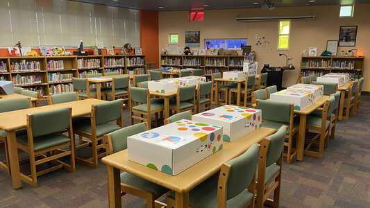Uphaus Early Childhood Center Library in Austin