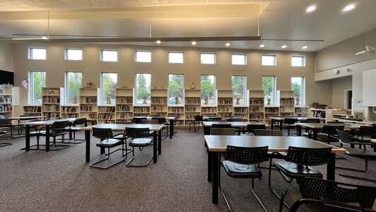 Conestoga Middle School Library in Beaverton