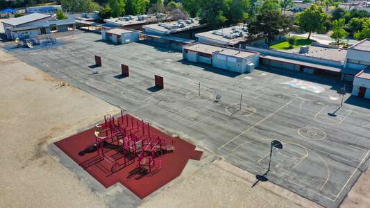Rolando Park Elementary School Outdoor Basketball Courts in San Diego