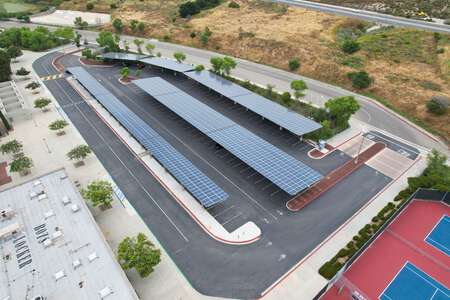 Tesoro High School Parking Lot - Front in Las Flores