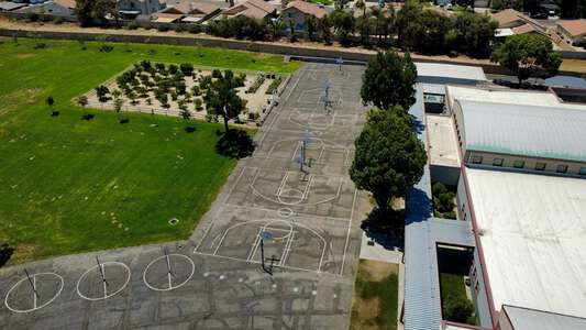 Dr. Ernest Garcia Elementary School Blacktop / Basketball Courts in Colton 3