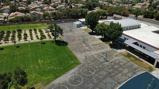 Dr. Ernest Garcia Elementary School Blacktop / Basketball Courts in Colton 4