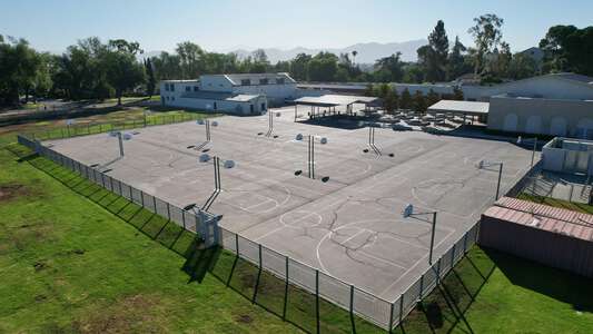 Central Middle School Outdoor Basketball Courts in Riverside