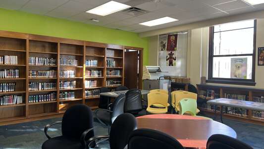 WC Stripling Middle School Library in Fort Worth