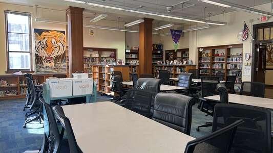 WC Stripling Middle School Library in Fort Worth