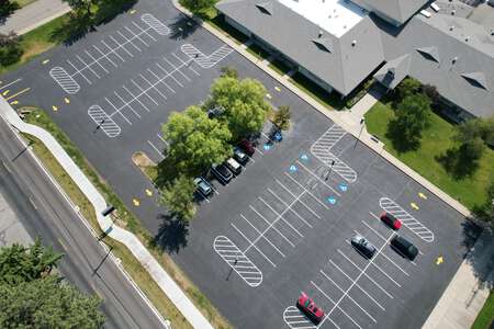 Hayden Meadows Elementary School Parking Lot in Hayden