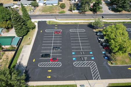 Hayden Meadows Elementary School Parking Lot in Hayden