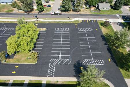 Hayden Meadows Elementary School Parking Lot in Hayden