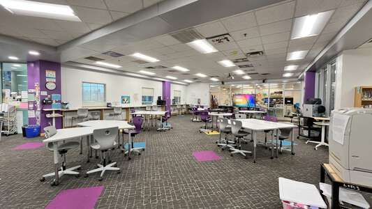 Larkspur Middle School Library in Virginia Beach