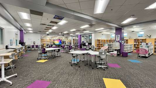 Larkspur Middle School Library in Virginia Beach