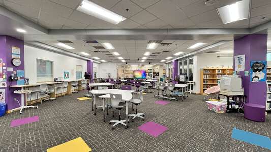 Larkspur Middle School Library in Virginia Beach