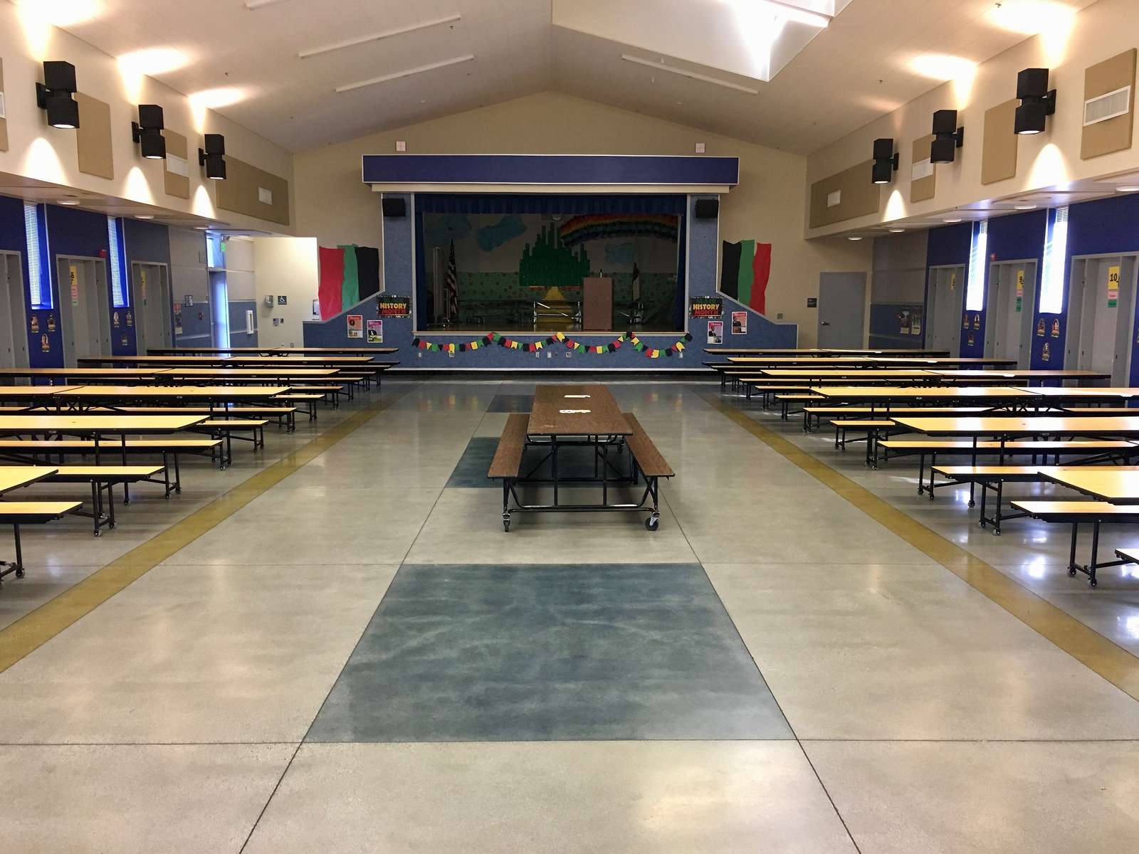 Zanker Elementary School Multi-Purpose Room in Milpitas California