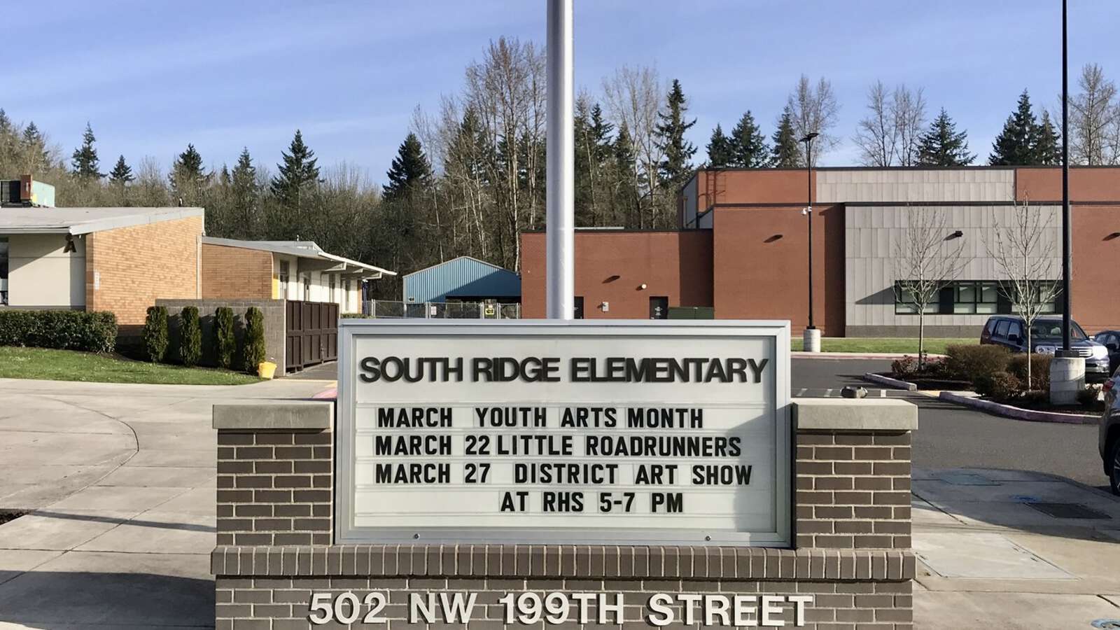 South Ridge Elementary School in Ridgefield Washington Hero Image