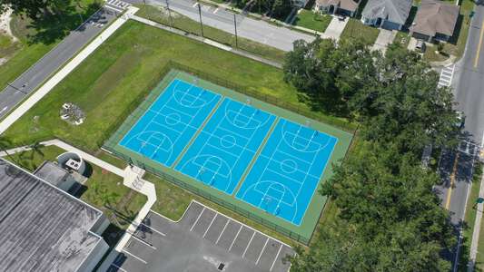 Gulf High School in New Port Richey Florida - Outdoor Basketball Courts Slideshow Image 4