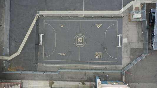 Hosler Middle School in Lynwood California - Blacktop Soccer Field Slideshow Image 0