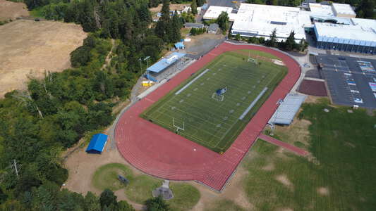 Hood River Valley High School in Hood River Oregon - Football Stadium (Turf) Slideshow Image 7
