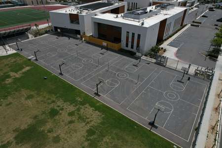 Logan Memorial Educational Campus in San Diego California - Outdoor Basketball Courts Slideshow Image 5