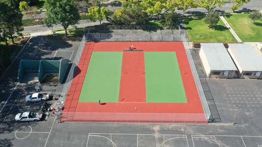 Rancho San Joaquin Middle School in Irvine California - Tennis Courts Slideshow Image 0