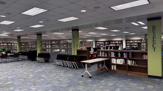 Stanton College Preparatory School in Jacksonville Florida - Library. Slideshow Image 1