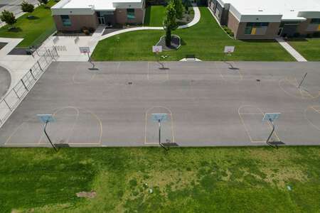 Sunrise Elementary School in Spokane Valley Washington - Outdoor Basketball Courts Slideshow Image 0