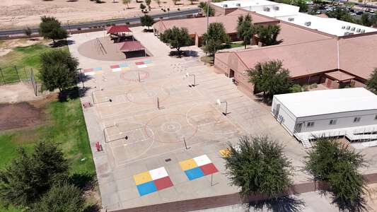 Santa Rosa Elementary School in Maricopa Arizona - Outdoor Basketball Courts Slideshow Image 2