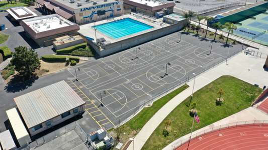 University High School in Irvine California - Outdoor Basketball Courts Slideshow Image 10
