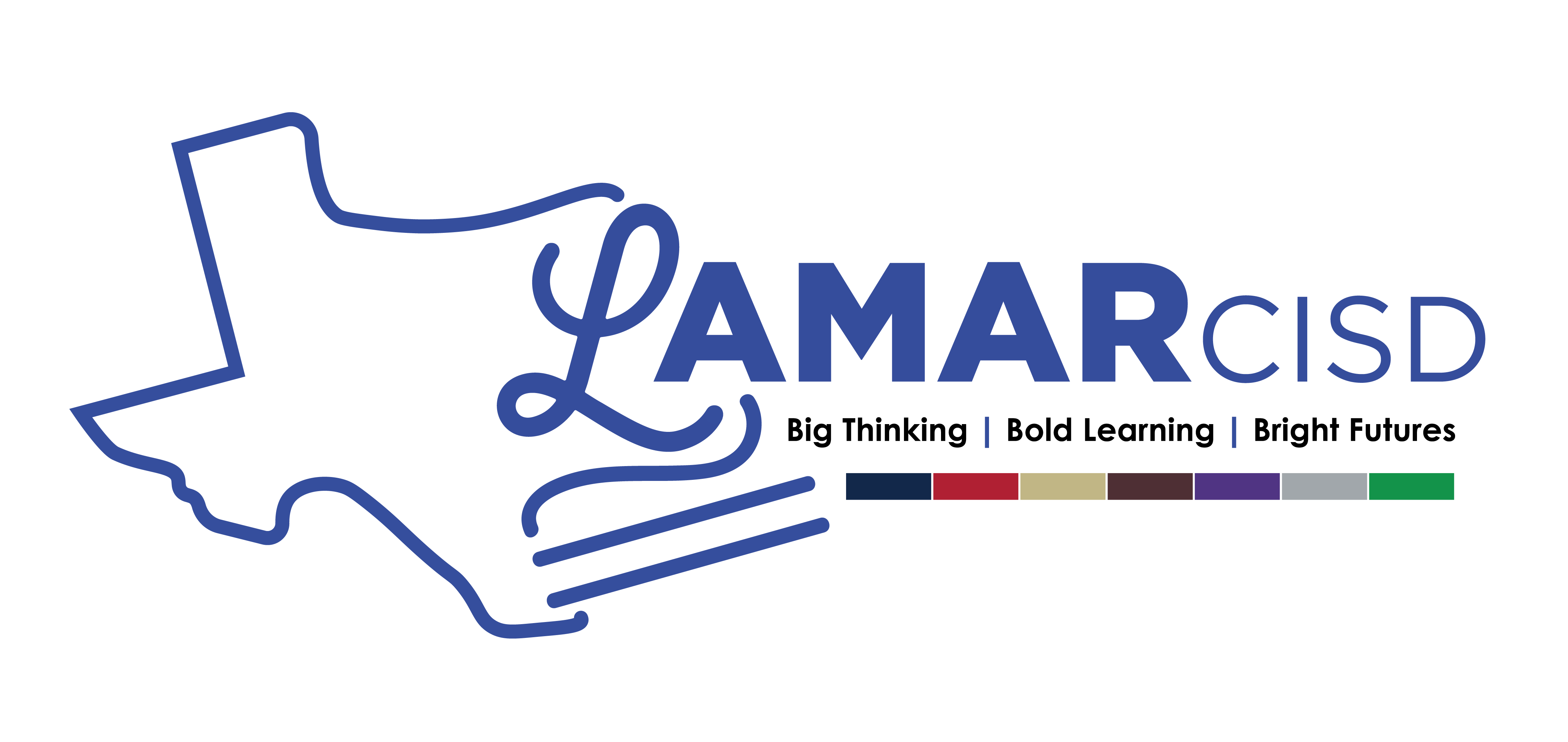 Lamar CISD Aquatics in Rosenberg Texas Logo