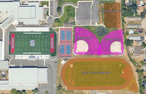Salem softball field 1 2 fields
