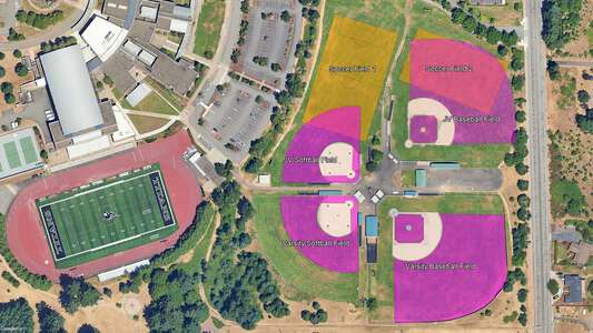 Salem varsity softball field jv fields