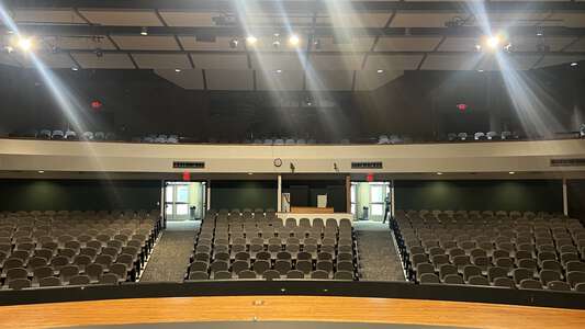 Maryland Heights auditorium - first performance additional rehearsals each rehearsal high school