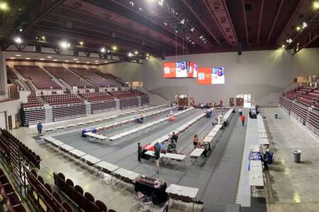 arena floor entire - fixed seating m.o. campbell