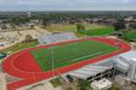 Klein Memorial Stadium Field - Football Stadium in Spring