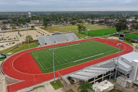 Klein Memorial Stadium Field - Football Stadium in Spring