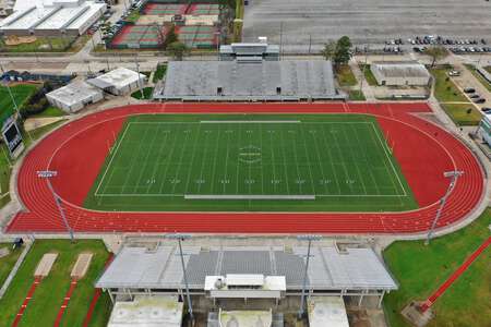 Klein Memorial Stadium Field - Football Stadium in Spring