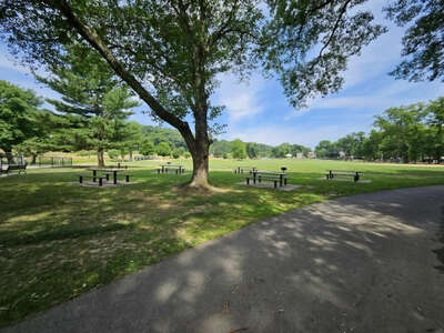 Goffle Brook Park Dog Run Picnic Area in Hawthorne